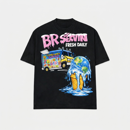 BR Servin Fresh Daily Tee Black - product shot