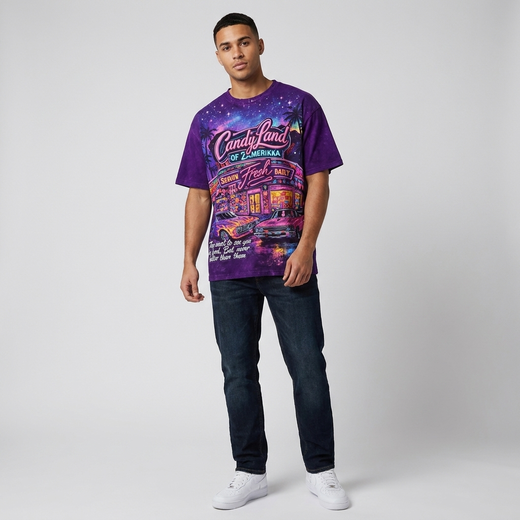 Candy Land of Zamerikka Tee - worn by model