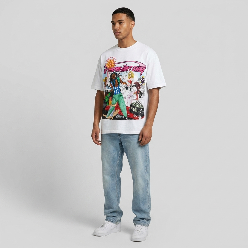 Pimpin Aint Easy Tee - worn by model