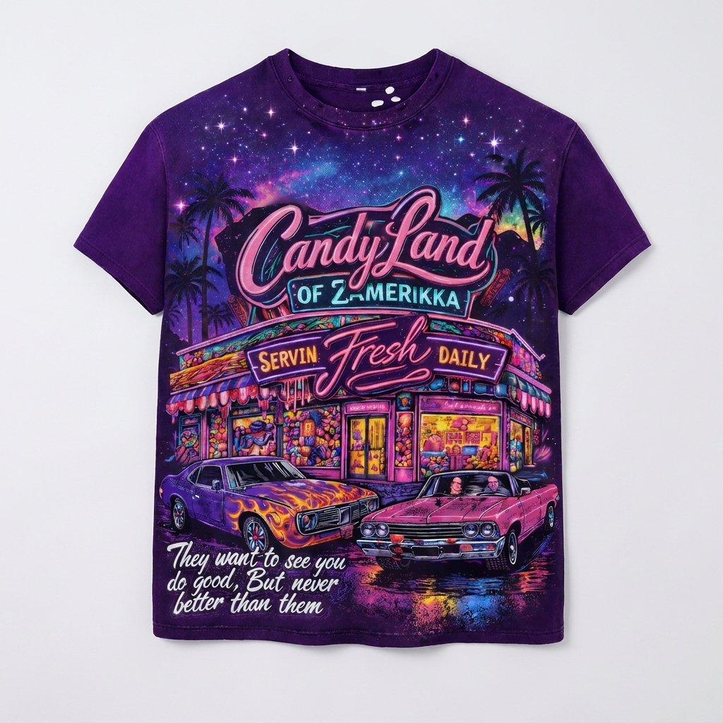 Candy Land of Zamerikka Tee - product shot